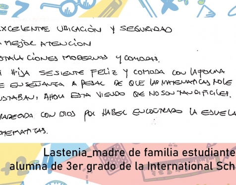 Lastenia (madre de familia) dice: 